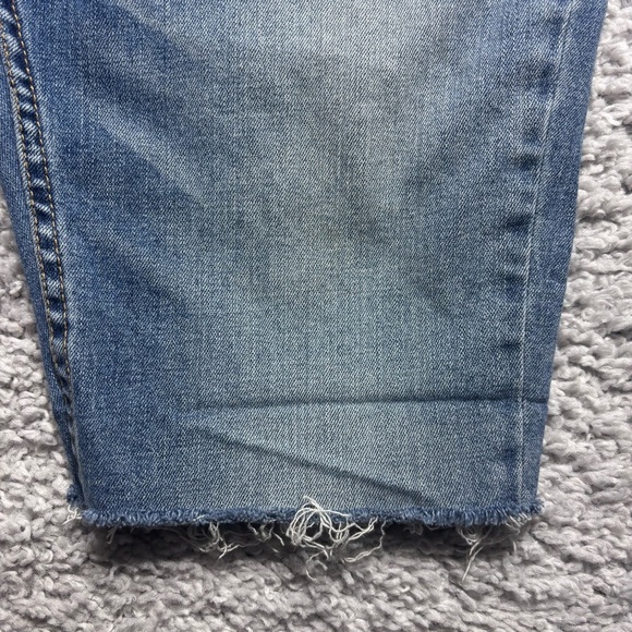 Hollister Shorts Mens 33 Cut Offs Frayed Raw Hem Grunge Denim Streetwear Work - Picture 6 of 6
